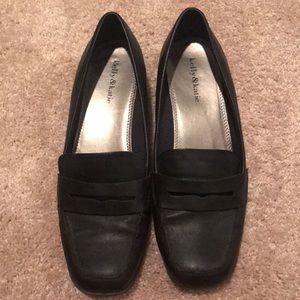 Kelly and Katie black loafers